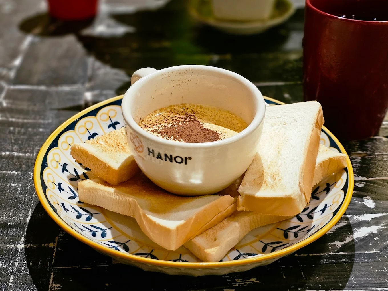 Hot egg coffee is considered a signature drink of Hanoi 